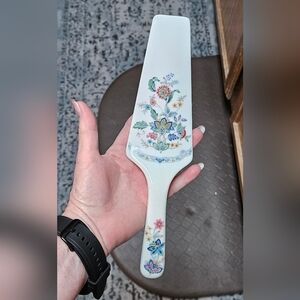 Andrea Sadek Garden of India Pattern Cake Pie Server Floral Made in Japan
